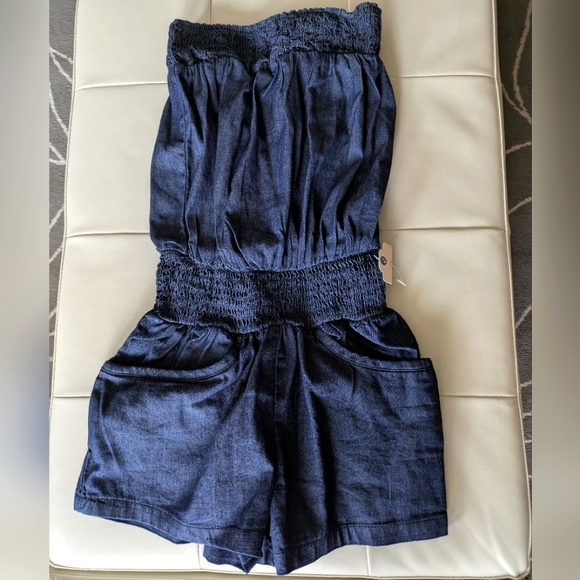 NWOT(Partial Tag) Denim Romper - Picture 4 of 10